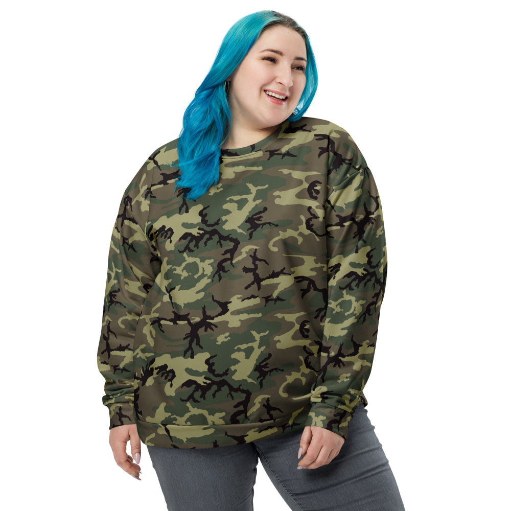 American ERDL Cold War RANGER Woodland CAMO Unisex Sweatshirt