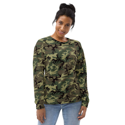 American ERDL Cold War RANGER Woodland CAMO Unisex Sweatshirt