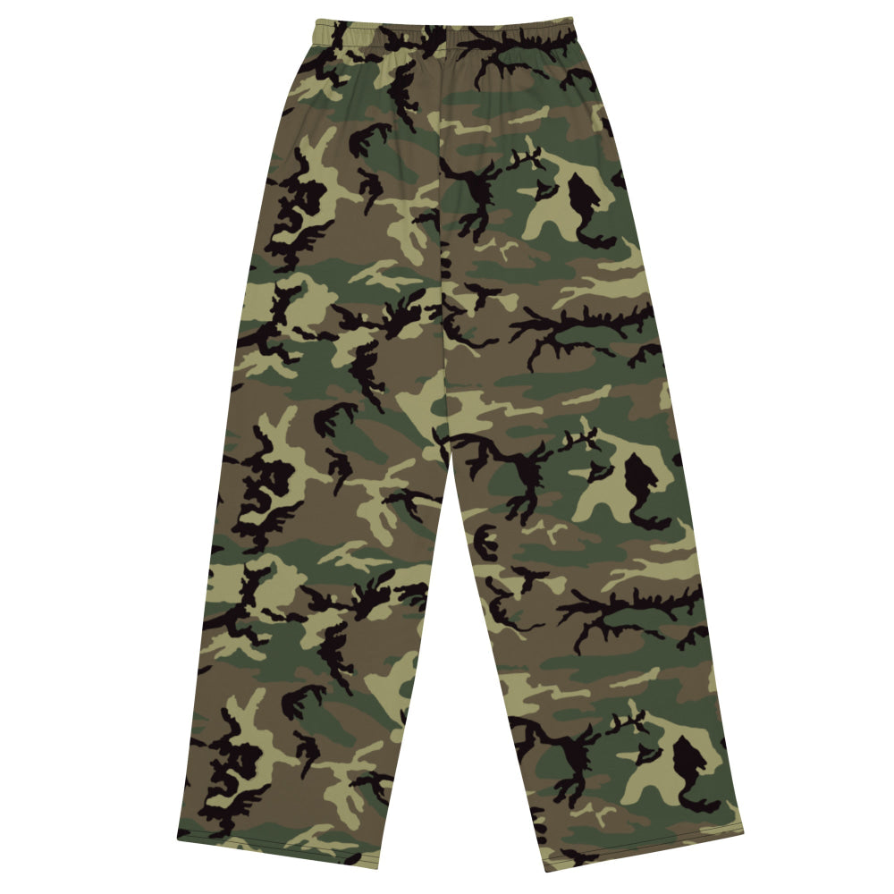 American ERDL Cold War RANGER Woodland CAMO unisex wide-leg pants - Unisex Wide-Leg Pants