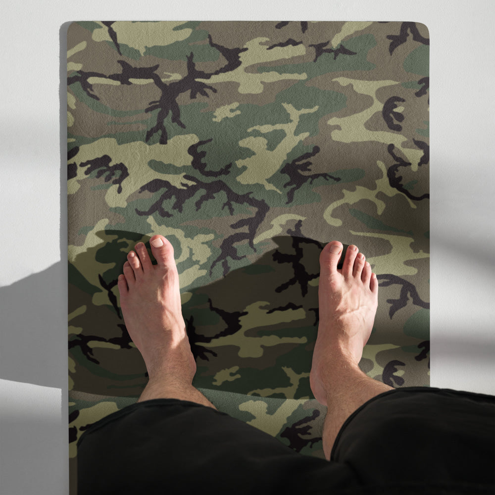 American ERDL Cold War RANGER Woodland CAMO Yoga mat - Mat