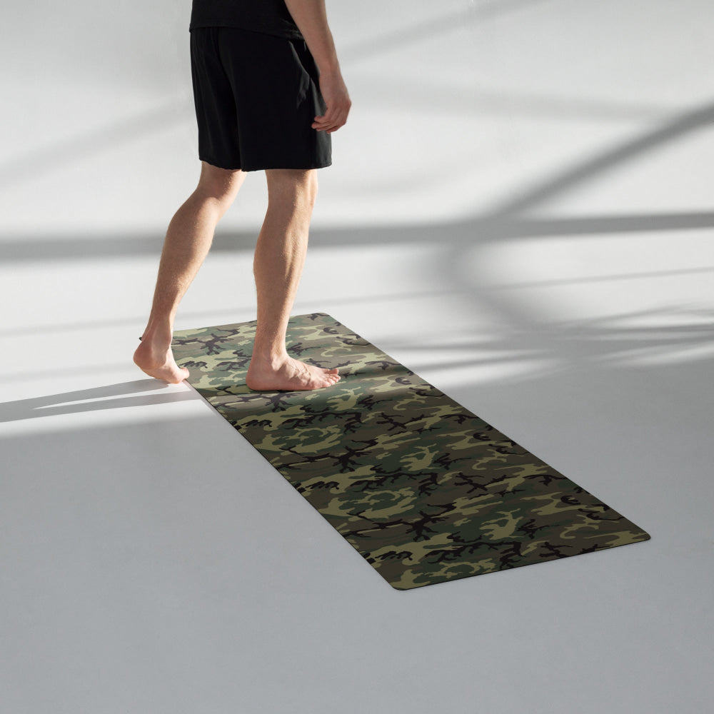 American ERDL Cold War RANGER Woodland CAMO Yoga mat - Mat