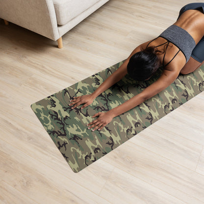 American ERDL Cold War RANGER Woodland CAMO Yoga mat - Mat