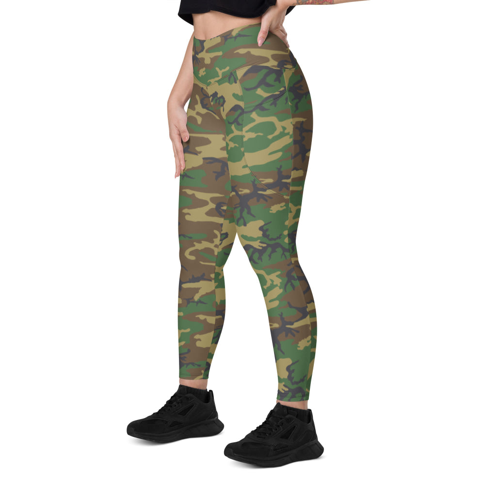 American ERDL Highland CAMO Leggings with pockets - Womens With Pockets