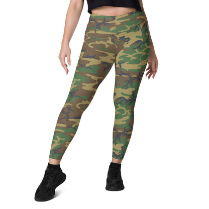 American ERDL Highland CAMO Leggings with pockets - Womens With Pockets