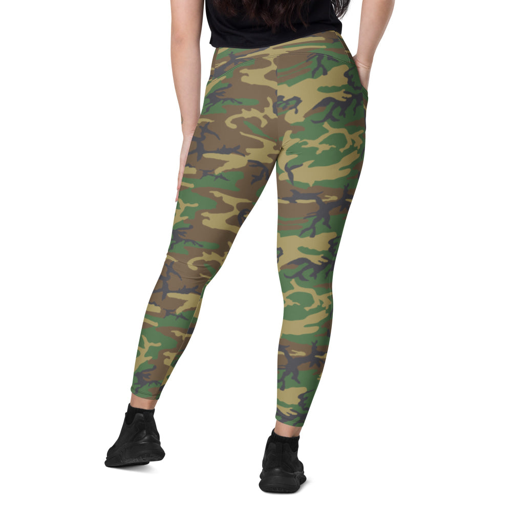 American ERDL Highland CAMO Leggings with pockets - Womens With Pockets