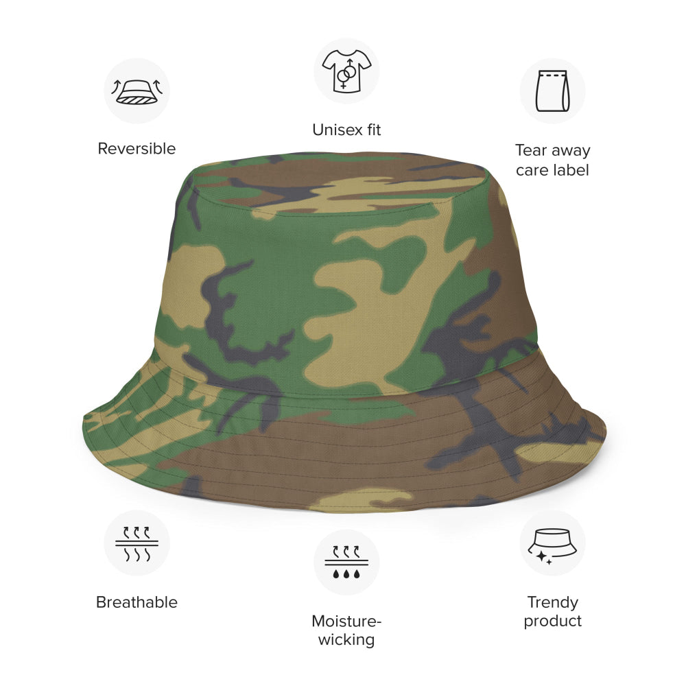 American ERDL Highland CAMO Reversible bucket hat - Bucket Hat