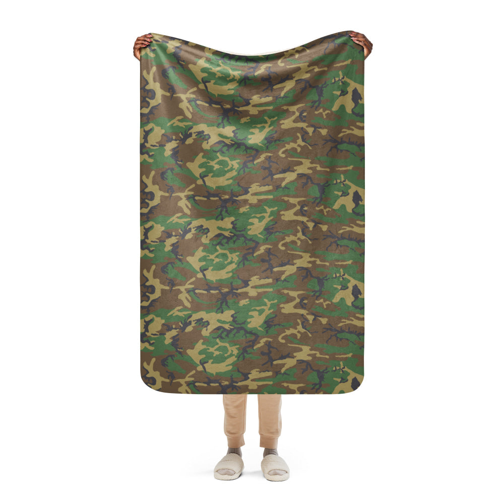 American ERDL Highland CAMO Sherpa blanket - 37″×57″ - Blanket