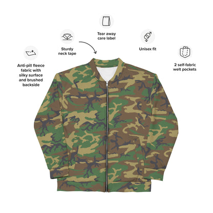 American ERDL Highland CAMO Unisex Bomber Jacket - Jackets