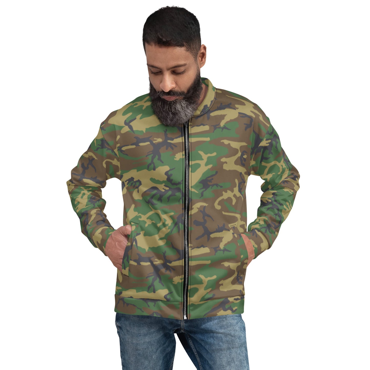 American ERDL Highland CAMO Unisex Bomber Jacket - Jackets