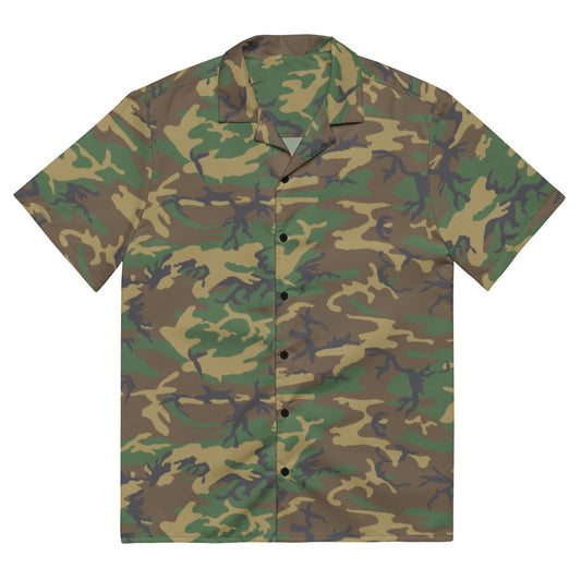 American ERDL Highland CAMO Unisex button shirt - 2XS - Button Shirts