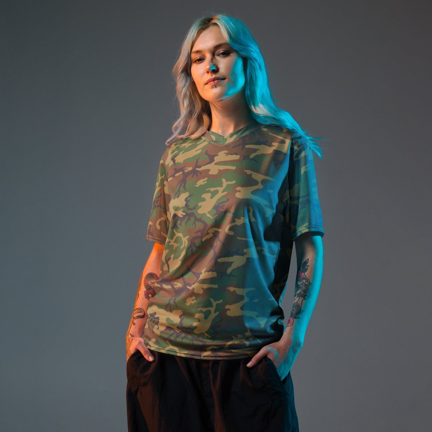 American ERDL Highland CAMO unisex sports jersey Sports Jerseys