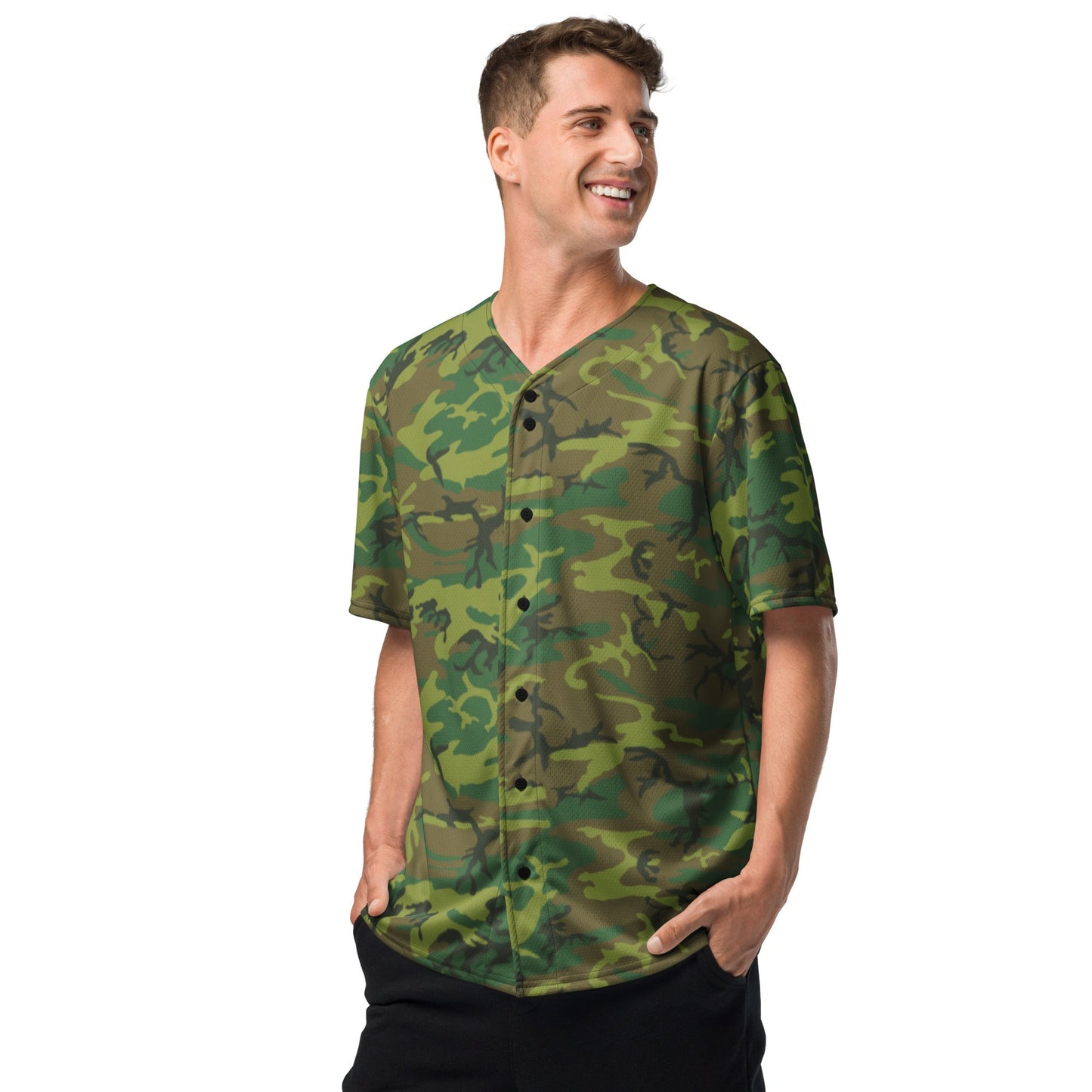 American ERDL Lowland CAMO baseball jersey - Baseball Jerseys