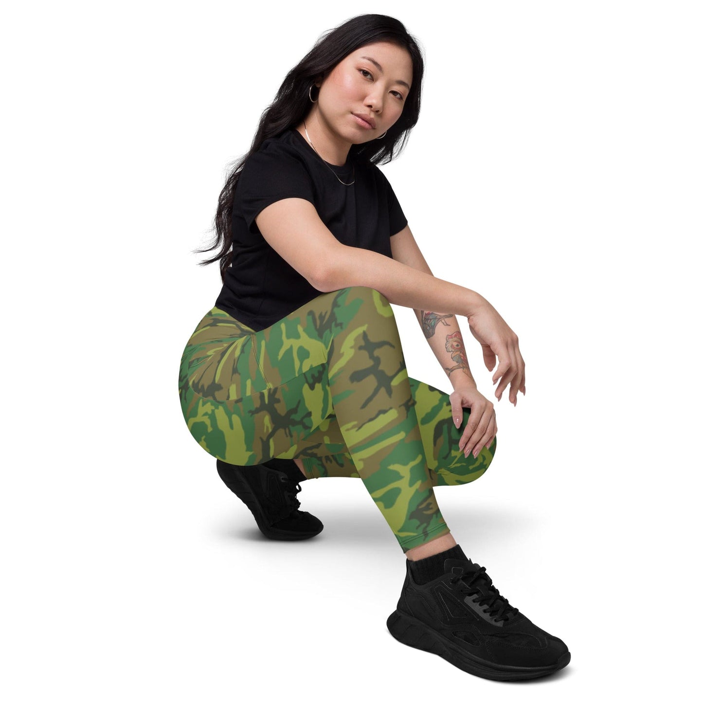 American ERDL Lowland CAMO Leggings with pockets - Womens With Pockets