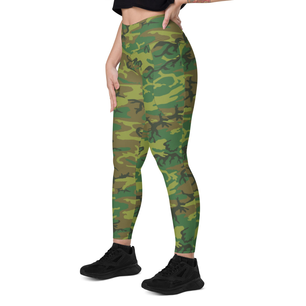 American ERDL Lowland CAMO Leggings with pockets - Womens With Pockets