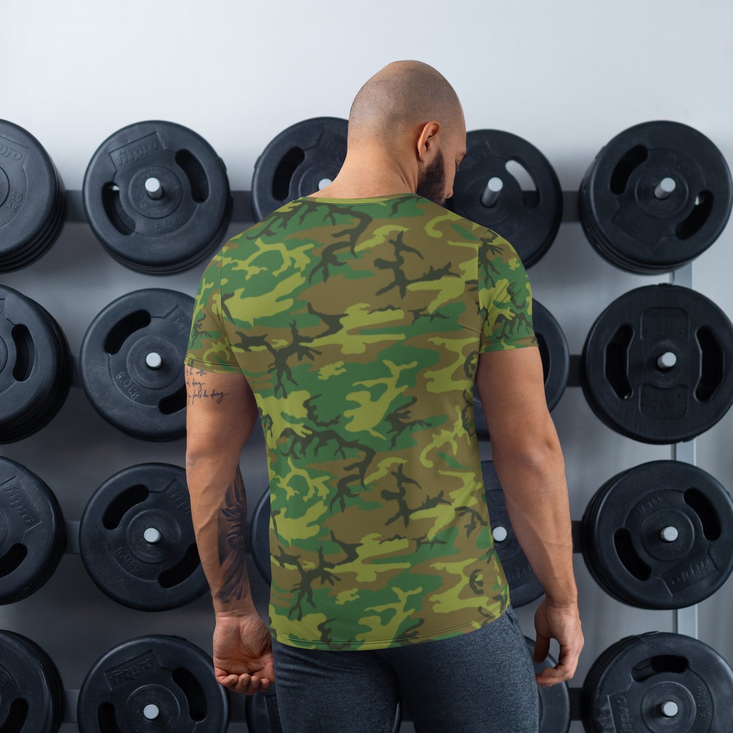 American ERDL Lowland CAMO Mens Athletic T-shirt - T-Shirts