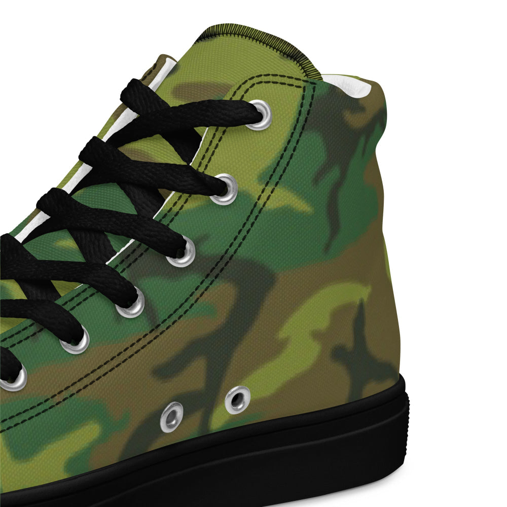 American ERDL Lowland CAMO Men’s high top canvas shoes - Mens High Top Canvas Shoes