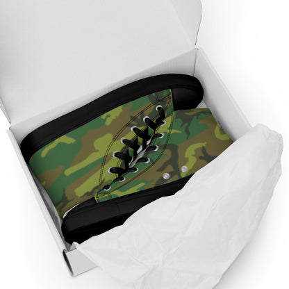 American ERDL Lowland CAMO Mens high top canvas shoes - High Top Canvas Shoes