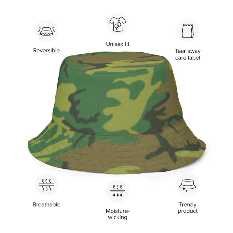 ERDL Lowland CAMO Reversible Bucket Hat - Head