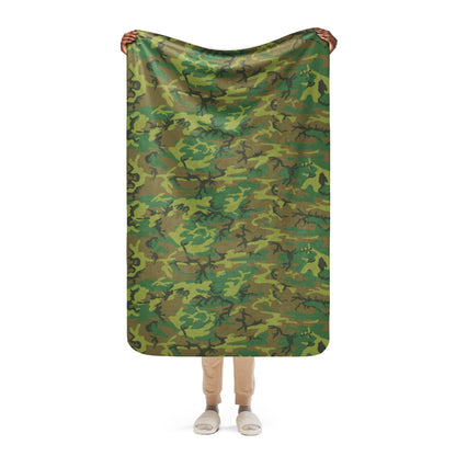 American ERDL Lowland CAMO Sherpa blanket - 37″×57″ - Blanket