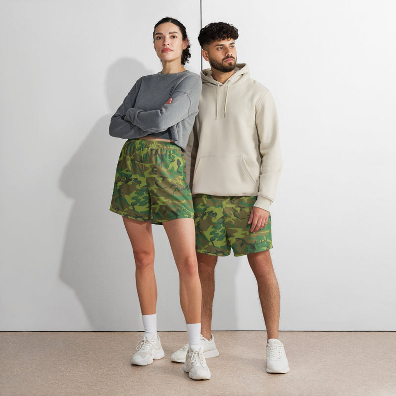 ERDL Lowland CAMO Unisex Athletic Long Shorts