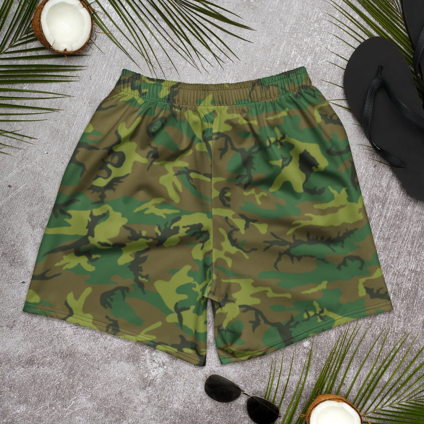 American ERDL Lowland CAMO Unisex Athletic Long Shorts