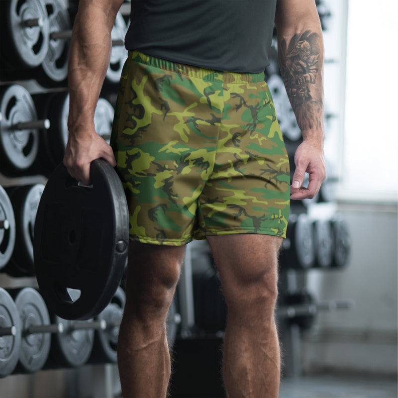 ERDL Lowland CAMO Unisex Athletic Long Shorts - XS