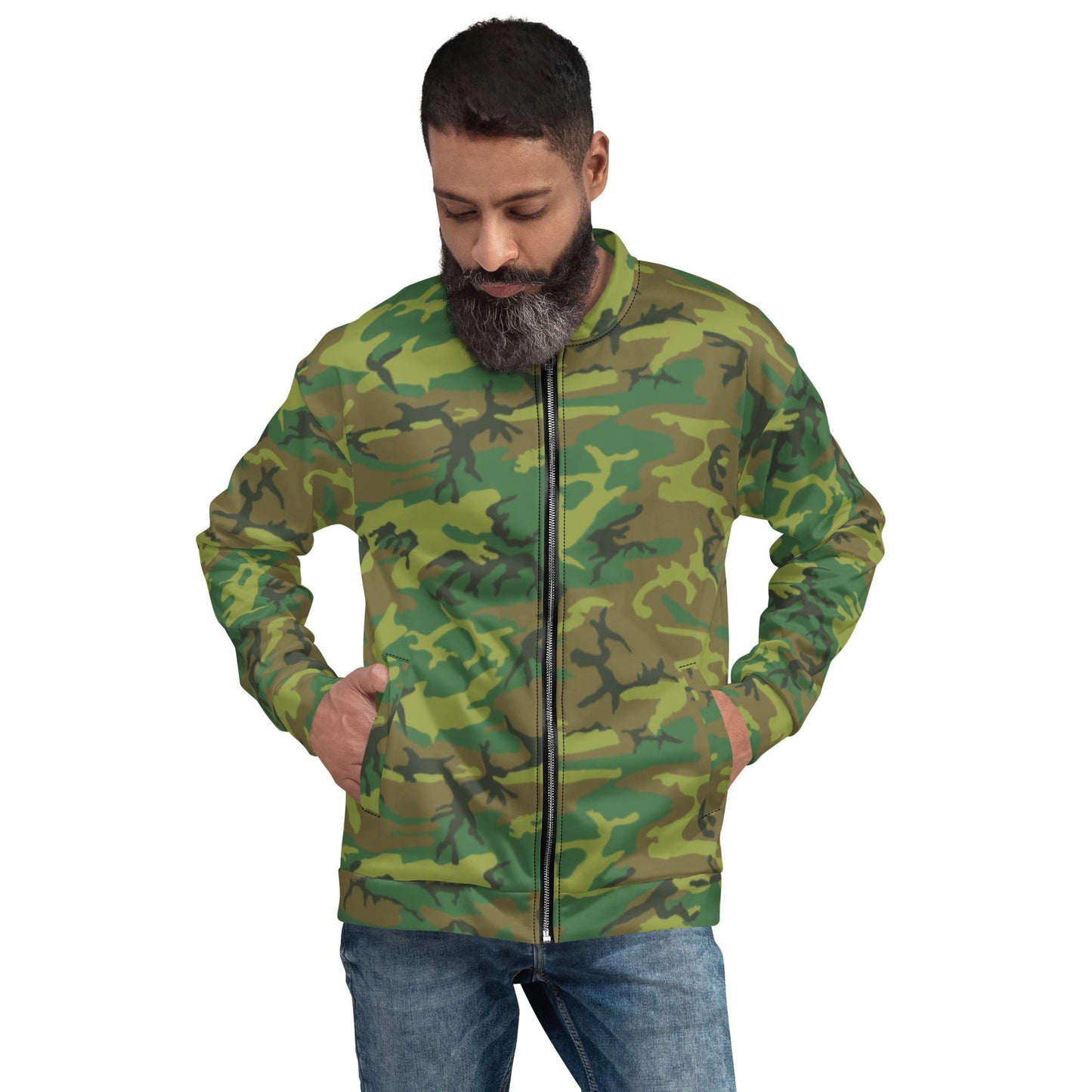 American ERDL Lowland CAMO Unisex Bomber Jacket - Jackets