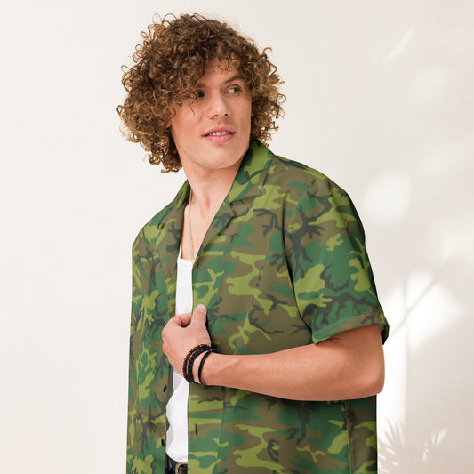 American ERDL Lowland CAMO Unisex button shirt - Button Shirts
