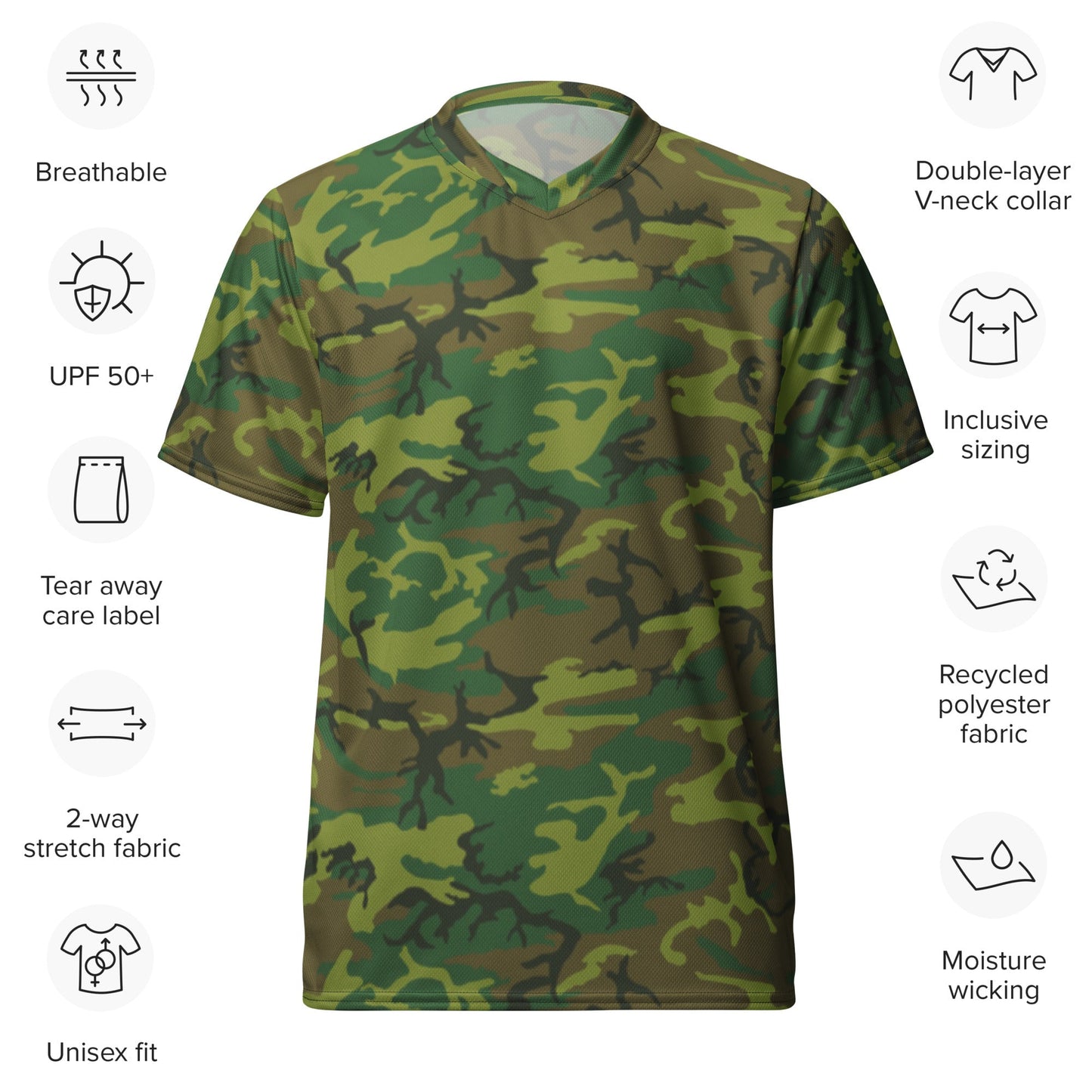 American ERDL Lowland CAMO unisex sports jersey Sports Jerseys
