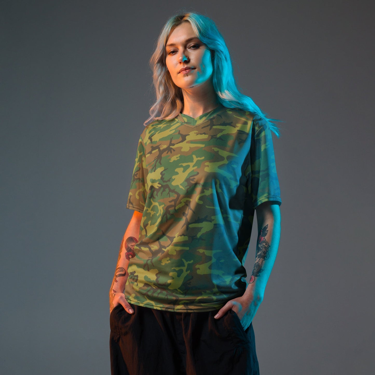 American ERDL Lowland CAMO unisex sports jersey Sports Jerseys