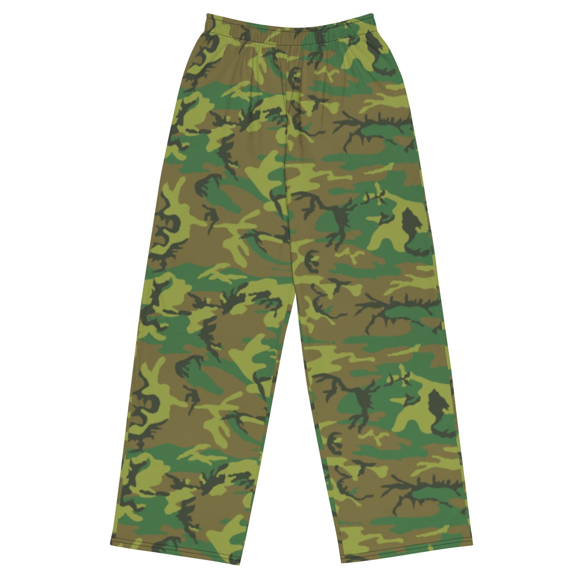 American ERDL Lowland CAMO unisex wide-leg pants - 2XS - Unisex Wide-Leg Pants