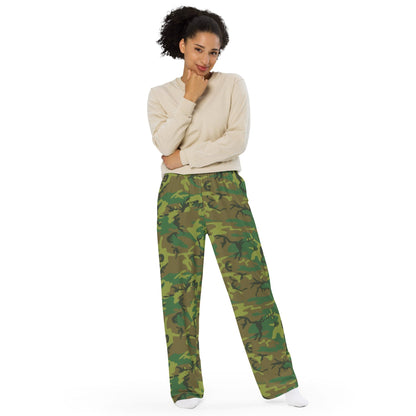 American ERDL Lowland CAMO unisex wide-leg pants - Unisex Wide-Leg Pants