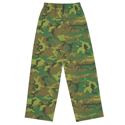 American ERDL Lowland CAMO unisex wide-leg pants - Unisex Wide-Leg Pants