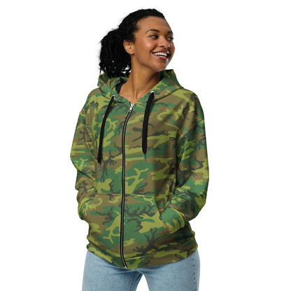 American ERDL Lowland CAMO Unisex zip hoodie - Zip Hoodies