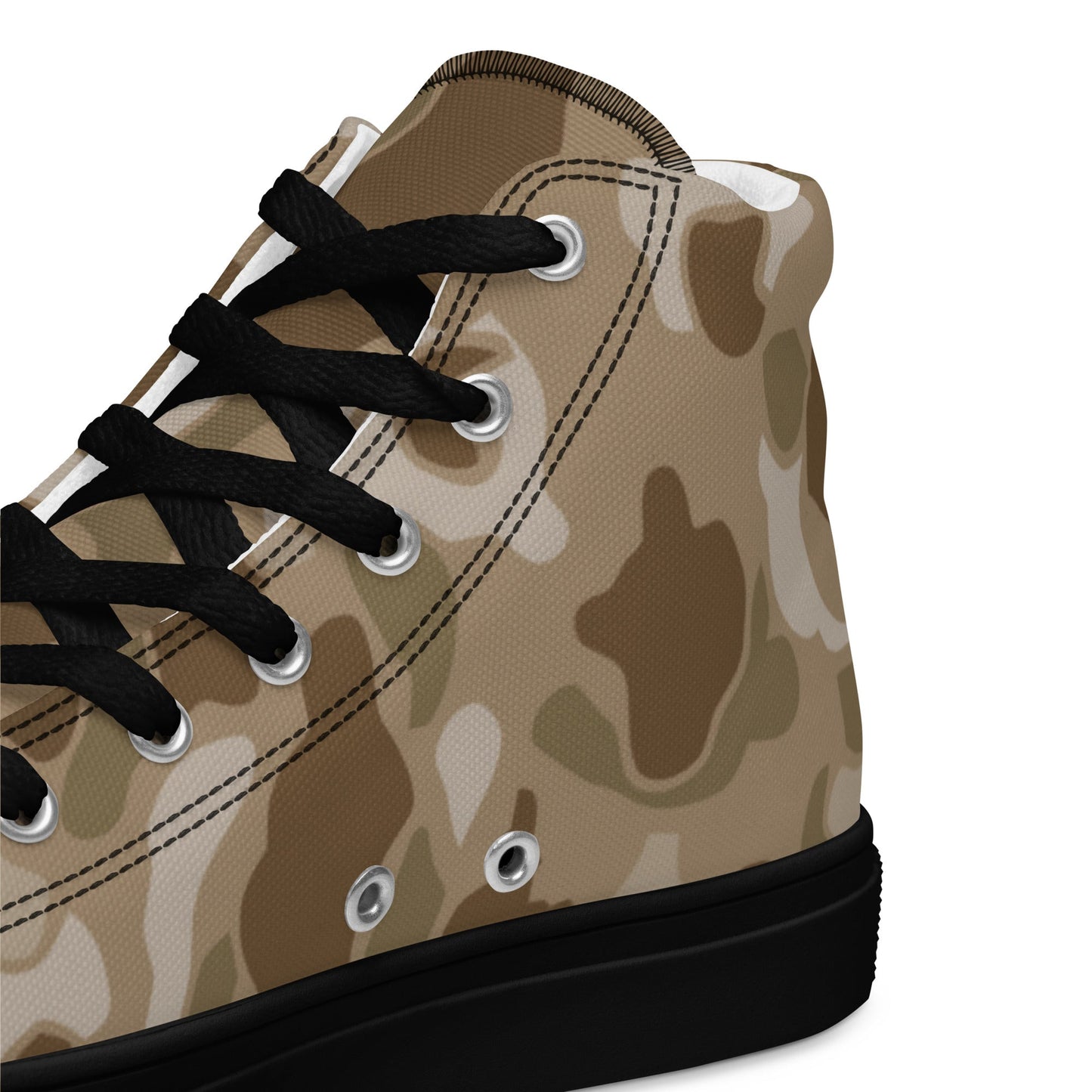 American Frog Skin Arid CAMO Mens high top canvas shoes - High Top Canvas Shoes