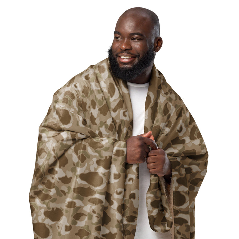 American Frog Skin Arid CAMO Sherpa Blanket