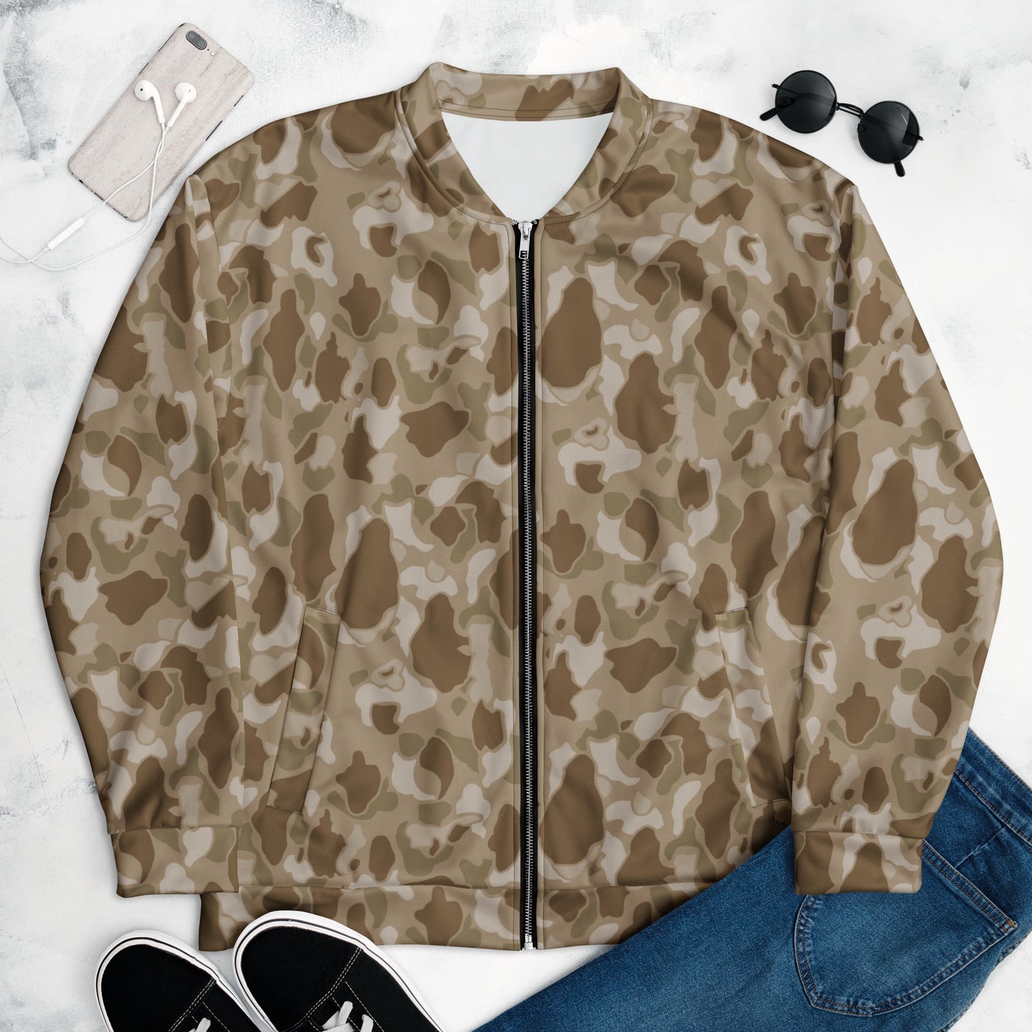 American Frog Skin Arid CAMO Unisex Bomber Jacket - Jackets