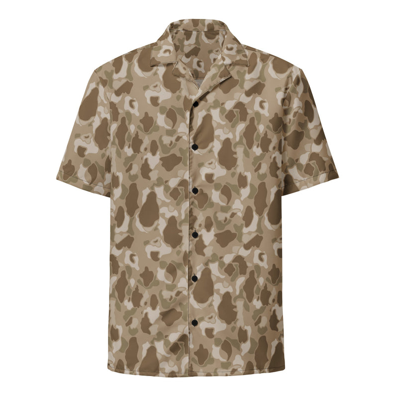 American Frog Skin Arid CAMO Unisex Short-Sleeve Button Shirt
