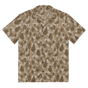 American Frog Skin Arid CAMO Unisex Short-Sleeve Button Shirt - 2XS