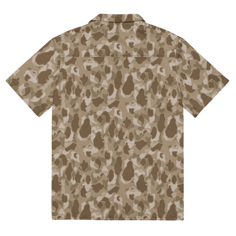 American Frog Skin Arid CAMO Unisex Short-Sleeve Button Shirt