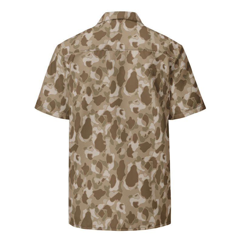 American Frog Skin Arid CAMO Unisex Short-Sleeve Button Shirt