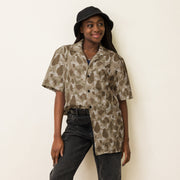 American Frog Skin Arid CAMO Unisex Short-Sleeve Button Shirt
