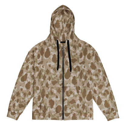 American Frog Skin Arid CAMO Unisex zip hoodie - 2XS - Zip Hoodies