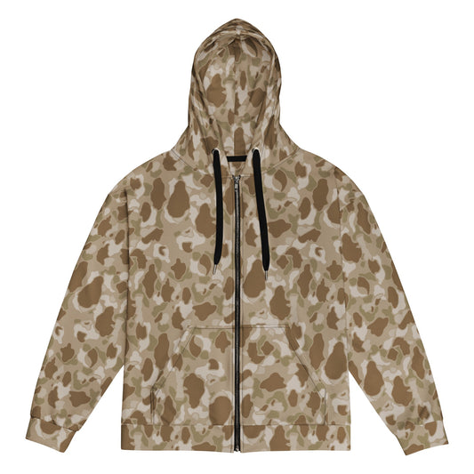 American Frog Skin Arid CAMO Unisex zip hoodie - 2XS - Zip Hoodies