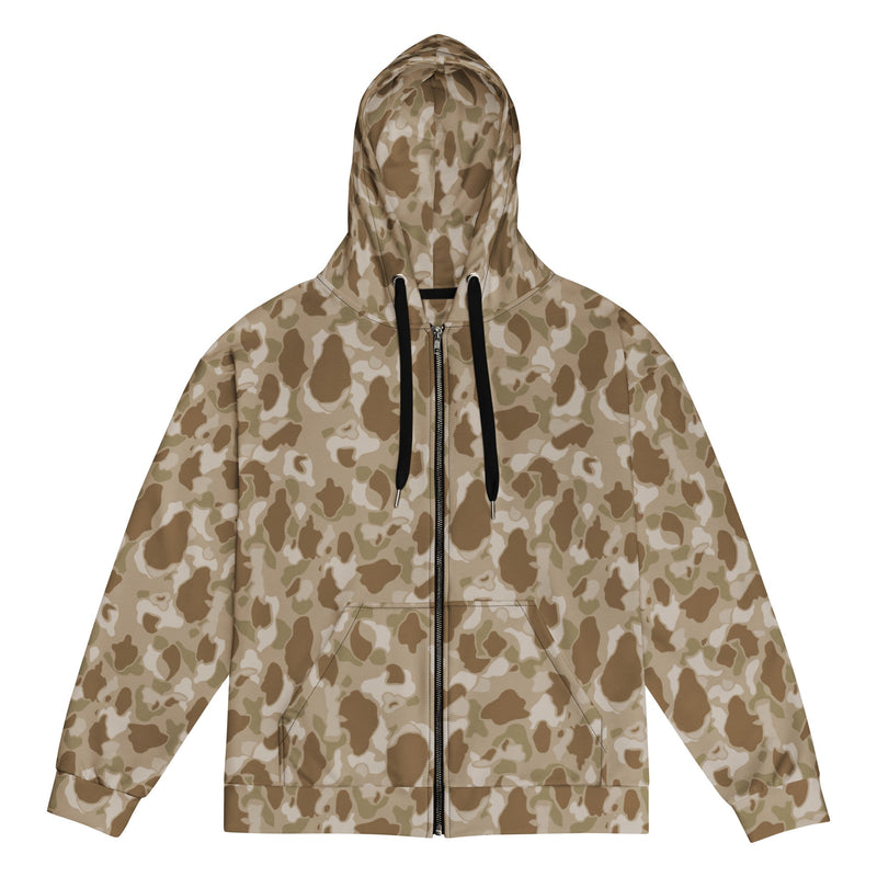 American Frog Skin Arid CAMO Unisex Zip Hoodie - 2XS