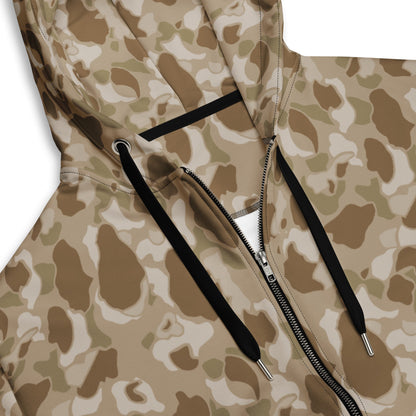 American Frog Skin Arid CAMO Unisex zip hoodie - Zip Hoodies