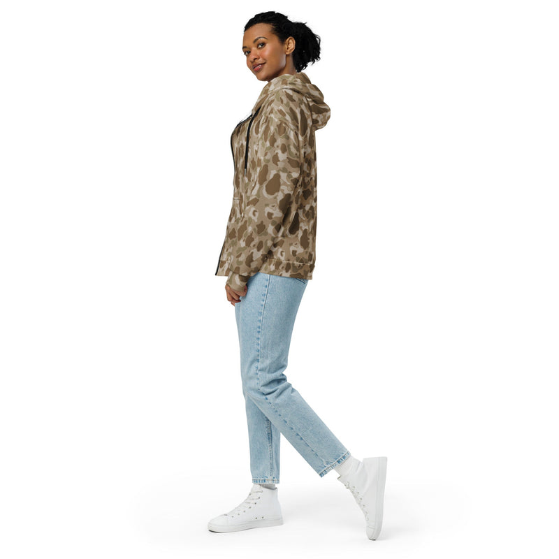 American Frog Skin Arid CAMO Unisex Zip Hoodie