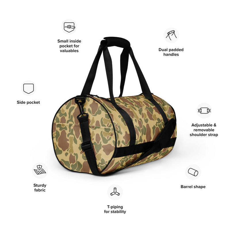 Frog Skin Coastal Sand CAMO Gym Bag