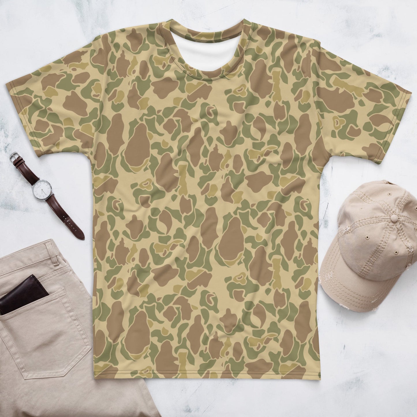 American Frog Skin Beach CAMO Mens T shirt XS Shirts
