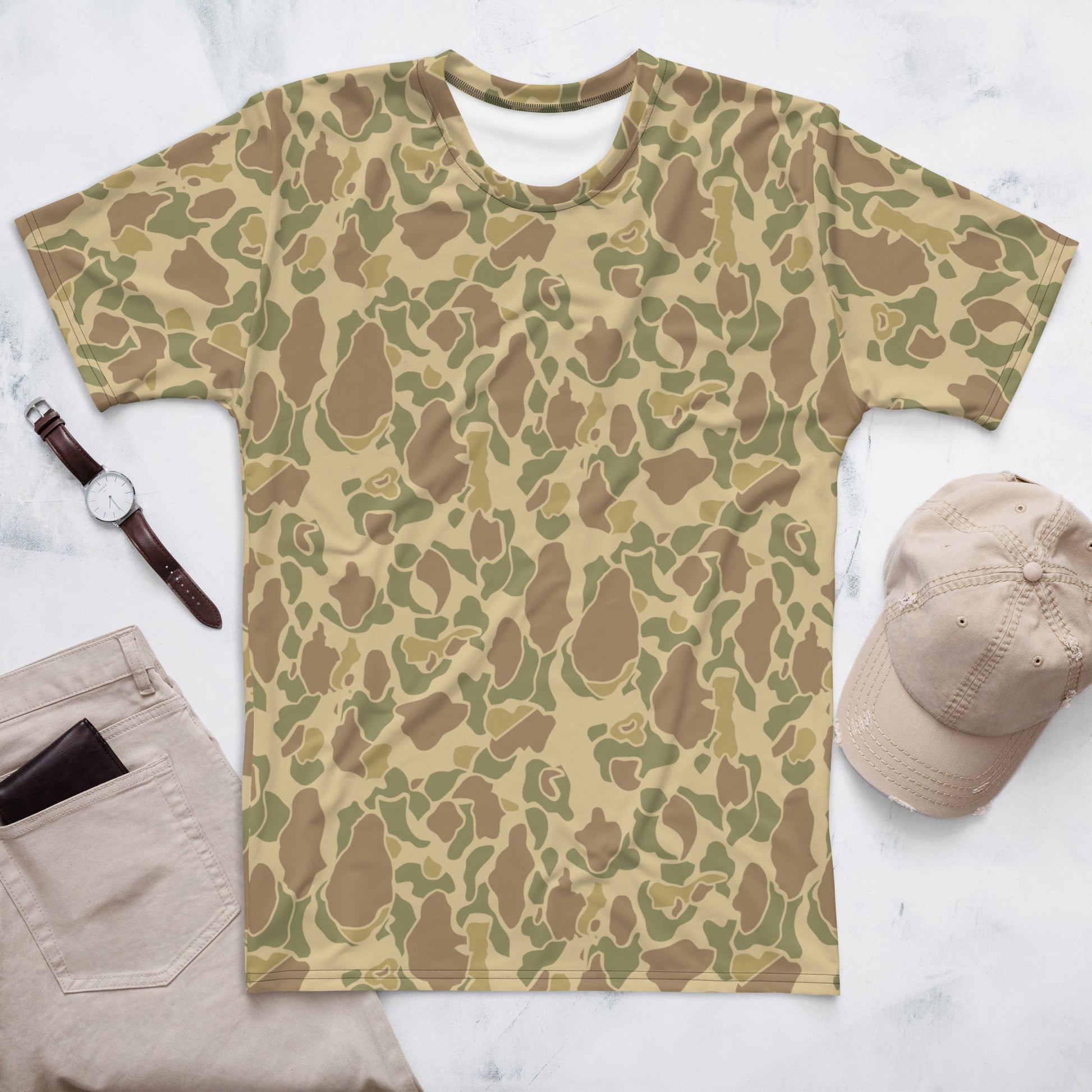 American Frog Skin Beach CAMO Mens T shirt XS Shirts